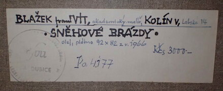 SNĚHOVÉ BRÁZDY - BLAŽEK FRANTIŠEK VÍT