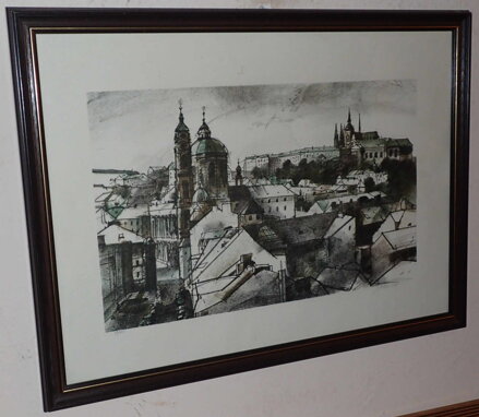 PRAHA POHLED NA HRADČANY - CHUDOMEL JAROSLAV