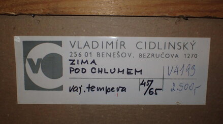 ZIMA POD CHLUMEM - CIDLINSKÝ VLADIMÍR