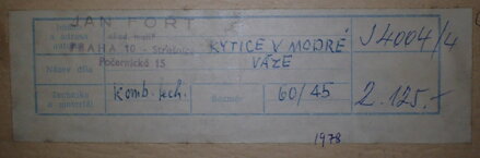 KYTICE V MODRÉ VÁZE - FOŘT JAN