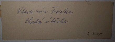 CHABÁ ÚTĚCHA - FORTIN VLADIMÍR