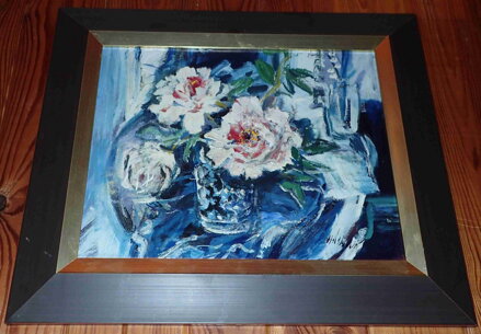 PIVOŇKY NA MODRÉM UBRUSU - HÁSKOVÁ SVĚTLA