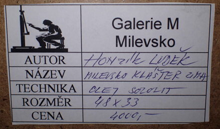 MILEVSKO KLÁŠTER ZIMA - HONZÍK LUDĚK
