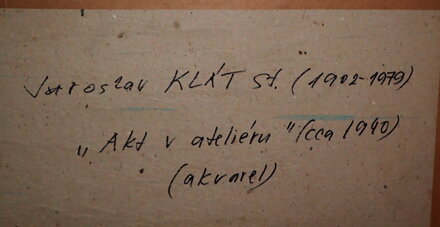 AKT V ATELIÉRU - KLÁT JAROSLAV ST.