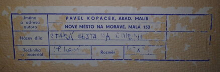STARÁ CESTA NA STUDNICE - KOPÁČEK PAVEL