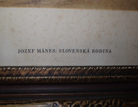 SLOVENSKÁ RODINA - MÁNES JOSEF - REPRODUKCE