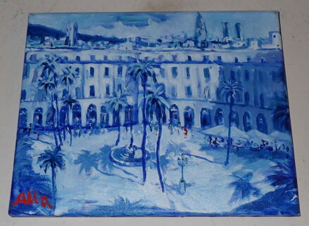 PALMY PŘED PALÁCEM - SIGNOVÁN
