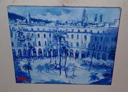 PALMY PŘED PALÁCEM - SIGNOVÁN