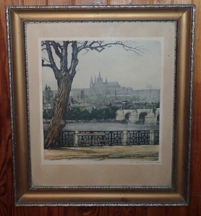 PRAHA PRAŽSKÝ HRAD OD NÁBŘEŽÍ - RÖHLING VLADISLAV