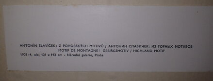 Z POHORSKÝCH MOTIVŮ - REPRODUKCE - SLAVÍČEK ANTONÍN