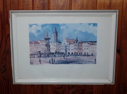ČESKÉ BUDĚJOVICE NÁMĚSTÍ, KAŠNA, ČERNÁ VĚŽ - REPRODUKCE - STEHLÍK KAREL