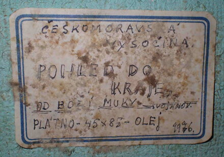 ČESKOMORAVSKÁ VYSOČINA POHLED DO KRAJE SVOJANOV OD BOŽÍCH MUK - SVOBODA