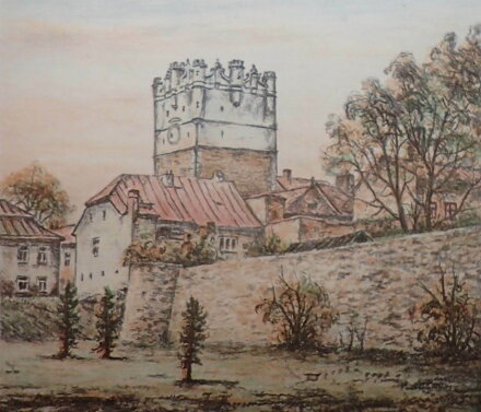 JIHLAVA BRÁNA MATKY BOŽÍ POHLED Z BOKU - TAJOVSKÝ VÁCLAV