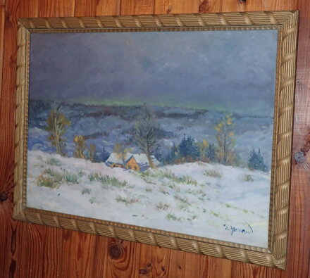 SOUMRAK NAD ZIMNÍ KRAJINOU - ZEMAN JOSEF