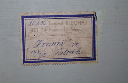 KRIVÁŇ VE VYSOKÝCH TATRÁCH - BLECHA BOHUMIL