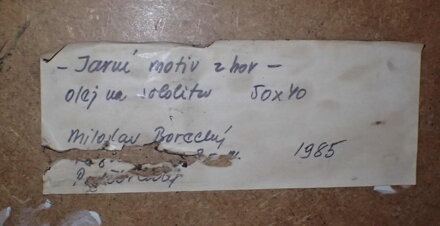 JARNÍ MOTIV Z HOR - BORECKÝ MILOSLAV