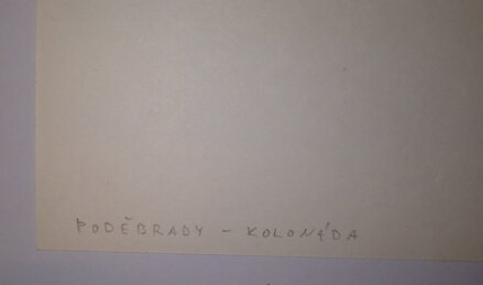 PODĚBRADY KOLONÁDA - BOUDA JIŘÍ