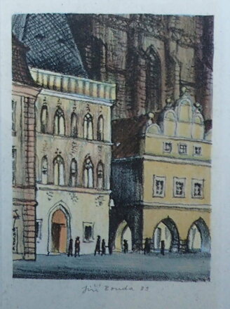 PRAHA VEČER NA STAROMĚSTSKÉM NÁMĚSTÍ - BOUDA JIŘÍ