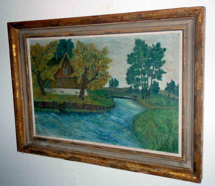 CHALOUPKA U ŘEKY - NEZNÁMÝ AUTOR