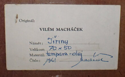 JIŘINY - MACHÁČEK VILÉM