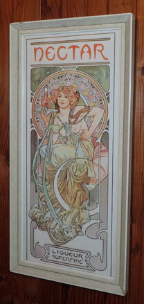 NECTAR LIQUEUR SUPERFINE - REPRODUKCE - MUCHA ALFONS MARIA