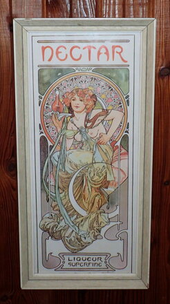 NECTAR LIQUEUR SUPERFINE - REPRODUKCE - MUCHA ALFONS MARIA