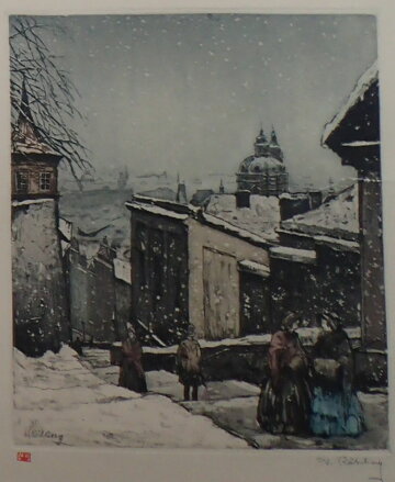 PRAHA ZÁMECKÉ SCHODY NA PRAŽSKÝ HRAD - RÖHLING VLADISLAV