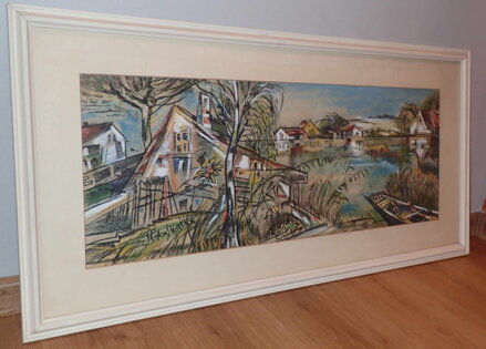 MALEBNÁ VESNIČKA U RYBNÍKA - SLABÝ KAREŠ KAREL