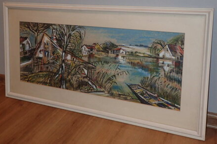 MALEBNÁ VESNIČKA U RYBNÍKA - SLABÝ KAREŠ KAREL