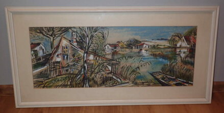 MALEBNÁ VESNIČKA U RYBNÍKA - SLABÝ KAREŠ KAREL