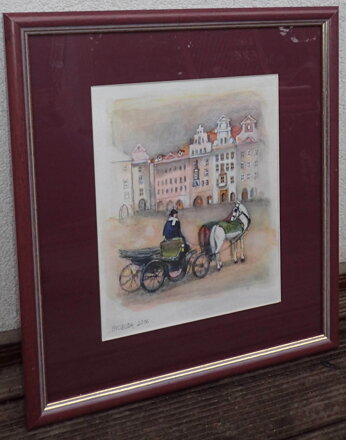 PRAHA KOČÁR NA STAROMĚSTSKÉM NÁMĚSTÍ - SVOBODA KAREL