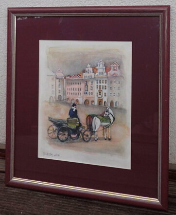 PRAHA KOČÁR NA STAROMĚSTSKÉM NÁMĚSTÍ - SVOBODA KAREL