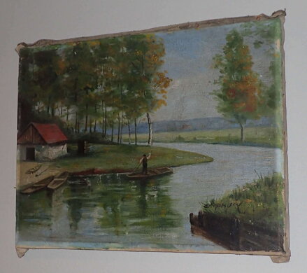 LOĎKA NA ŘECE - MANDÍK O.