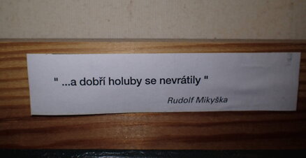A DOBŘÍ HOLUBI SE NEVRÁTILI - MIKYŠKA RUDOLF