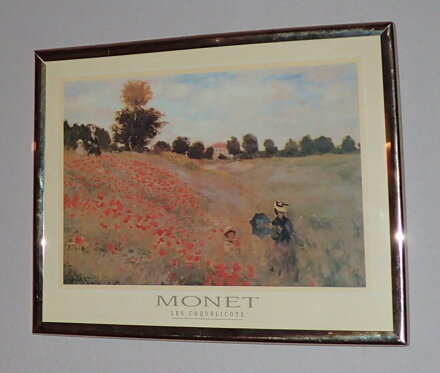 VLČÍ MÁKY - REPRODUKCE - MONET CLAUDE OSCAR