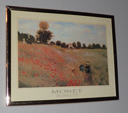 VLČÍ MÁKY - REPRODUKCE - MONET CLAUDE OSCAR