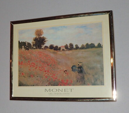 VLČÍ MÁKY - REPRODUKCE - MONET CLAUDE OSCAR