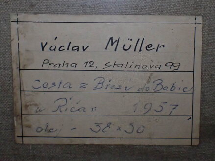 CESTA Z BŘEZÍ DO BABIC U ŘÍČAN - MÜLLER VÁCLAV
