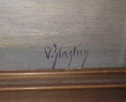 FIALOVÉ AZALKY VE VÁZE - ŠŤASTNÝ V.