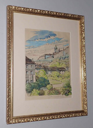 PRAHA POHLED NA PRAŽSKÝ HRAD - ŠVEC VÁCSLAV