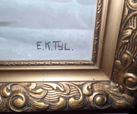 ZÁTIŠÍ S ŠEŘÍKY, TŘEŠNĚMI A MERUŇKAMI - TYL E. K.