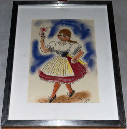 DÍVKA V KROJI S VÍNEM - ŠTEMBERA OTAKAR DÍVKA V KROJI S VÍNEM - ŠTEMBERA OTAKAR