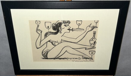 SEXY ŽENA ŽONGLUJÍCÍ S NOŽEM A VÍNEM - ŠTEMBERA OTAKAR SEXY ŽENA ŽONGLUJÍCÍ S NOŽEM A VÍNEM - ŠTEMBERA OTAKAR