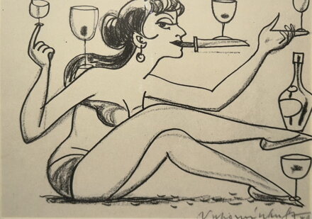 SEXY ŽENA ŽONGLUJÍCÍ S NOŽEM A VÍNEM - ŠTEMBERA OTAKAR SEXY ŽENA ŽONGLUJÍCÍ S NOŽEM A VÍNEM - ŠTEMBERA OTAKAR