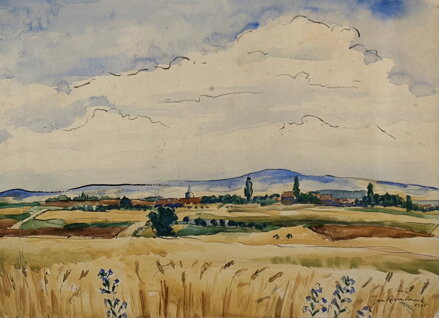 VES V LETNÍ KRAJINĚ - RAMBOUSEK JAN