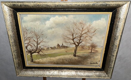 VES V PODZIMNÍ KRAJINĚ - SIGNOVÁN