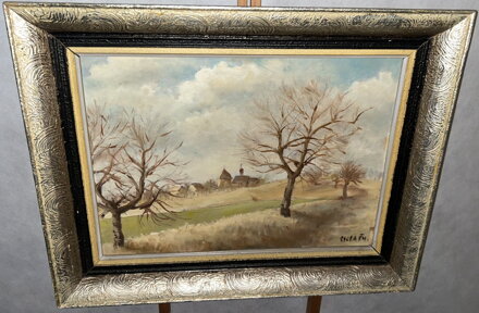 VES V PODZIMNÍ KRAJINĚ - SIGNOVÁN