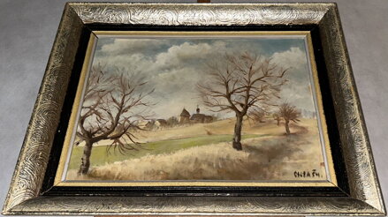 VES V PODZIMNÍ KRAJINĚ - SIGNOVÁN