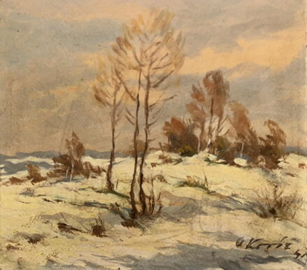 STROMY V ZIMNÍ KRAJINĚ - SIGNOVÁN