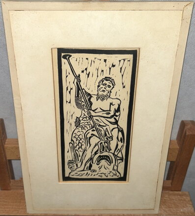 POSEIDON S RYBOU - NEZNÁMÝ AUTOR